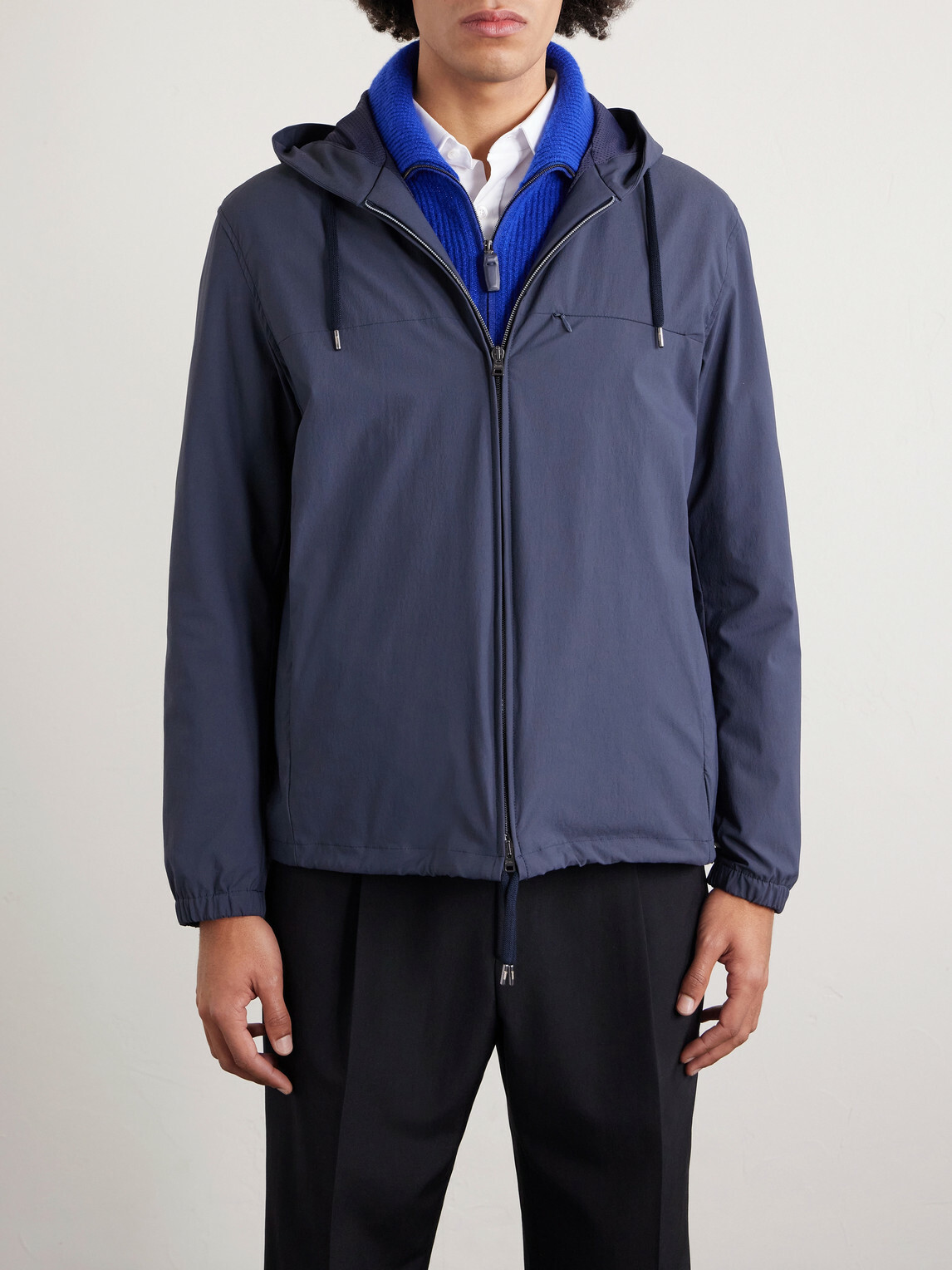 Herno - Shell Hooded Jacket - Blue