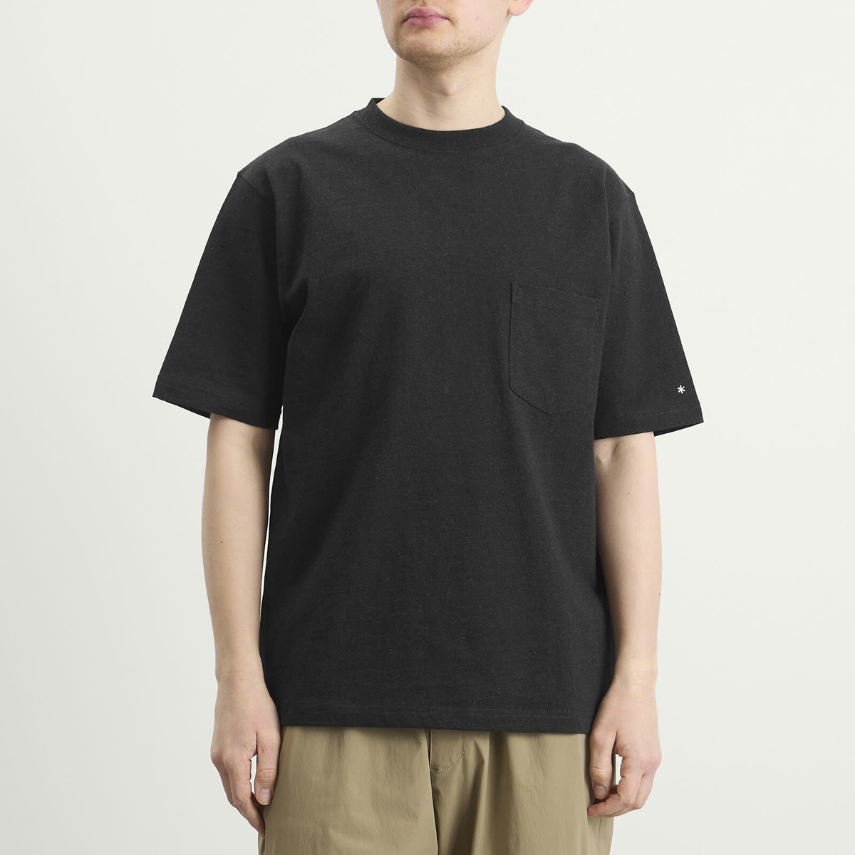 Snow Peak Men's Recycled Cotton T-Shirt in Black