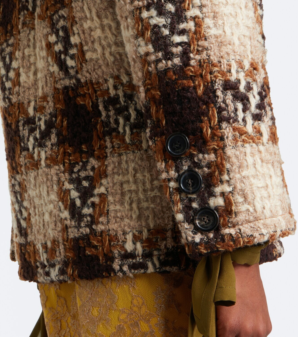 Saint Laurent Wool and mohair-blend tweed blazer