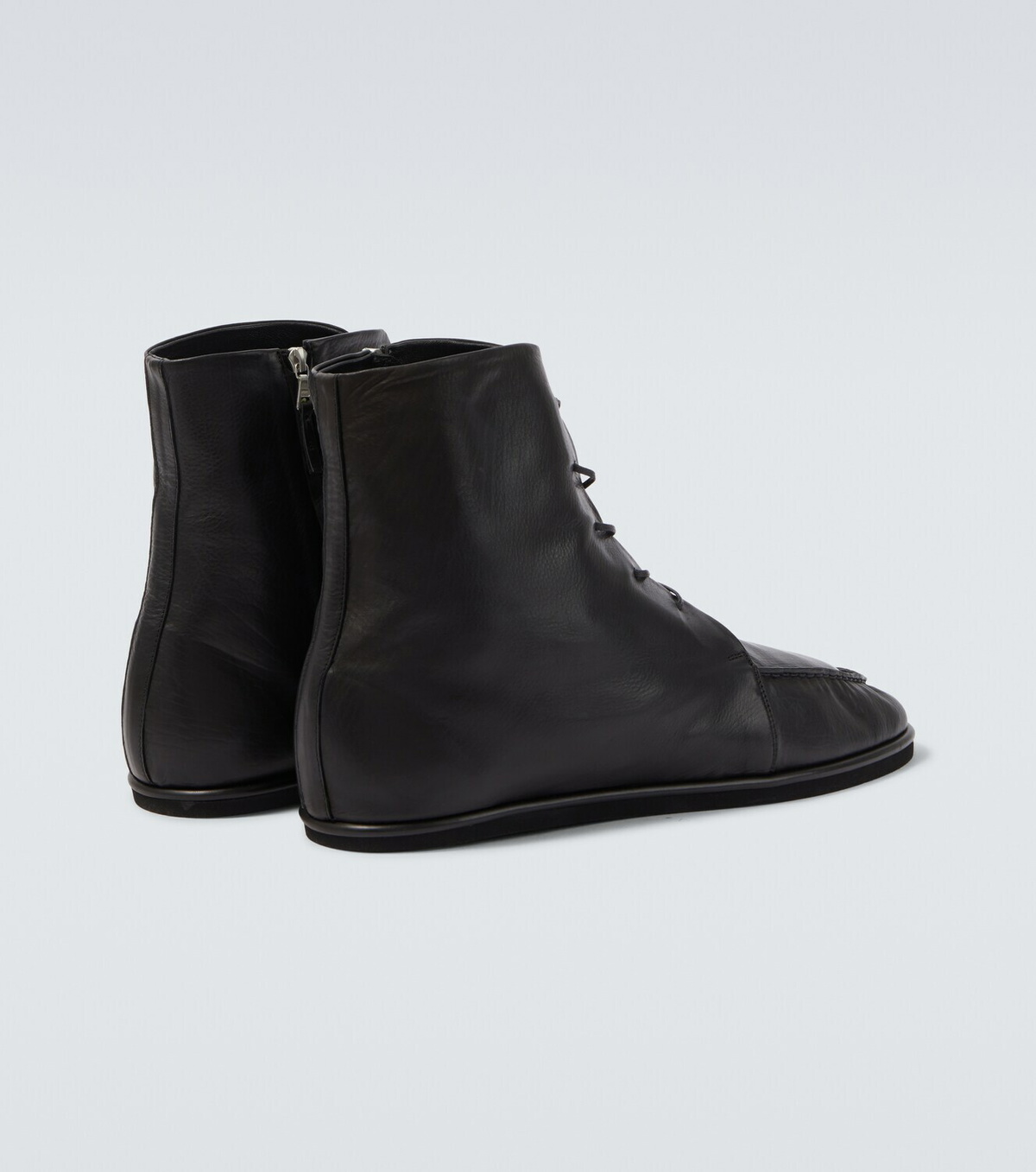 Auralee Leather Derby boots