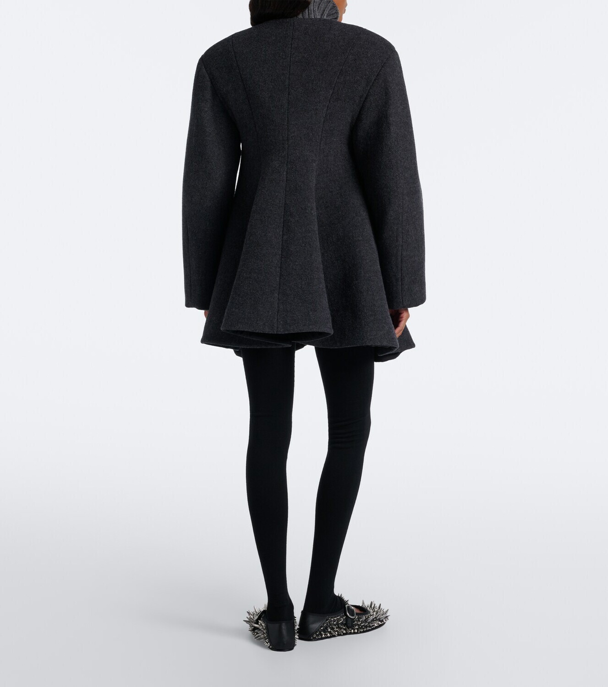 Bottega Veneta Pleated wool-blend coat