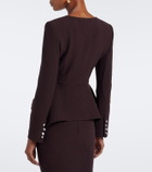 Roland Mouret Peplum crêpe jacket