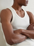 Auralee - Ribbed Organic Cotton-Jersey Tank Top - White