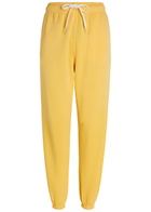 Polo Ralph Lauren Logo-embroidered Cotton Sweatpants Yellow