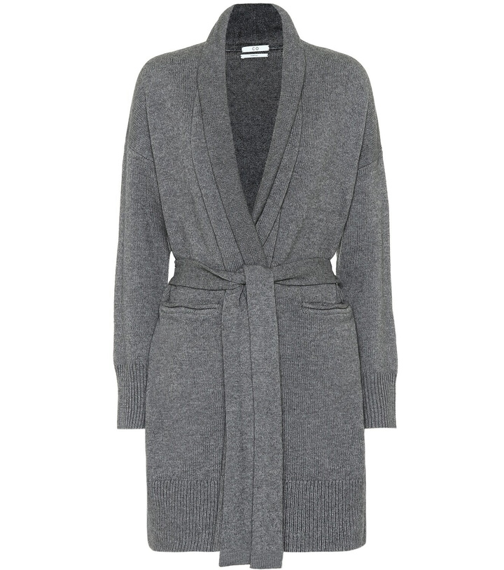 Photo: CO - Belted wool and cashmere cardigan