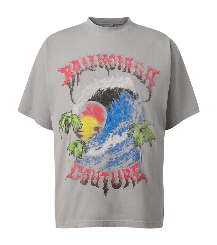 Photo: Balenciaga Printed cotton jersey T-shirt
