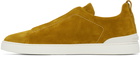 ZEGNA Yellow Triple Stitch Sneakers