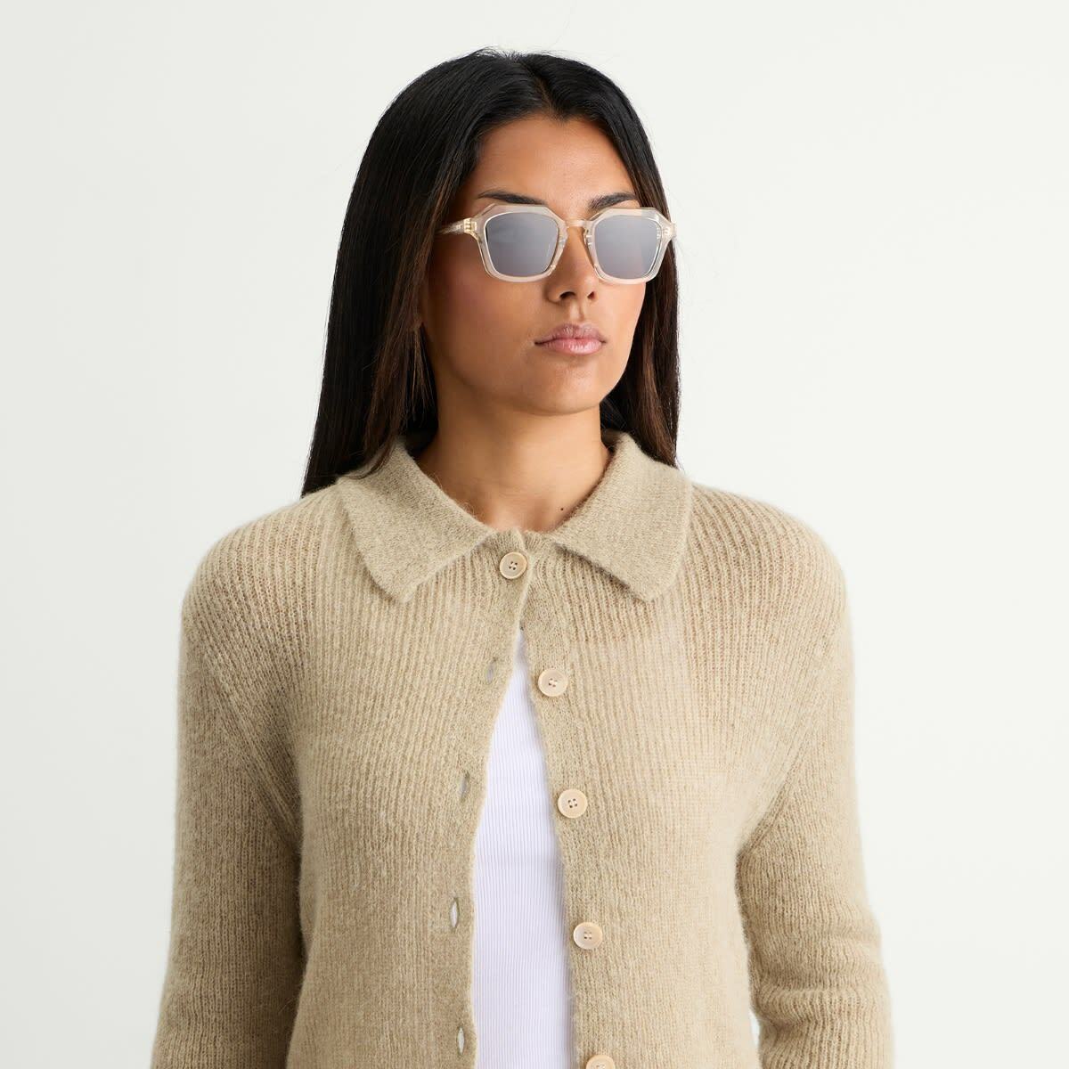 Oscar Deen Diego Sunglasses in Champagne/Green 