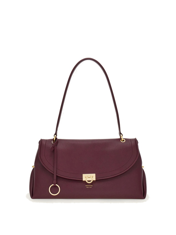 Photo: Ferragamo Womens Ferragamo Sofia 2026 shoulder bag (M) in Violet