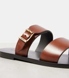 Saint Laurent Ios leather slides