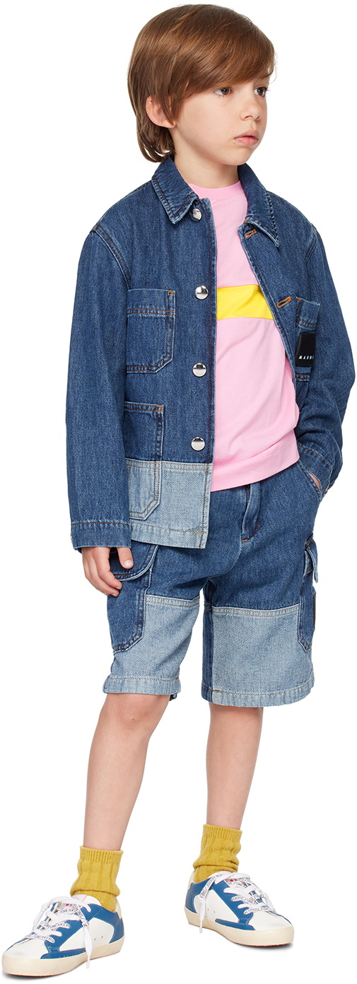 Marni Kids Pink Raglan Sleeve T-Shirt Marni