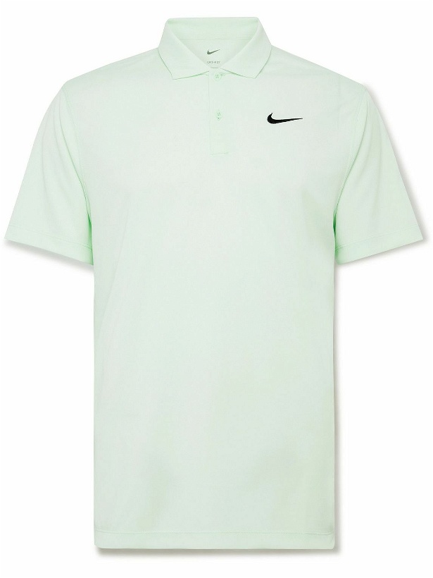 Photo: Nike Tennis - Victory Logo-Embroidered Dri-FIT Polo Shirt - Green