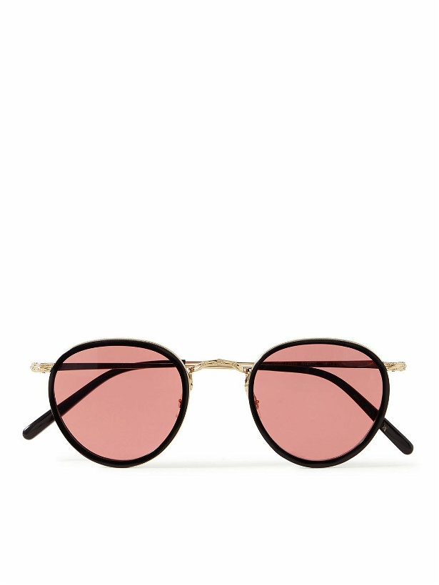 Photo: Oliver Peoples - MP-2 Round-Frame Acetate and Gold-Tone Sunglasses