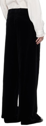 Valentino Black Velvet Trousers