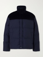 Canada Goose - Sterling Corduroy-Trimmed Quilted Shell Down Jacket - Blue