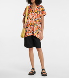Plan C - Floral twill top