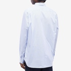 Comme des Garçons Homme Men's Striped Logo Shirt in White/Navy
