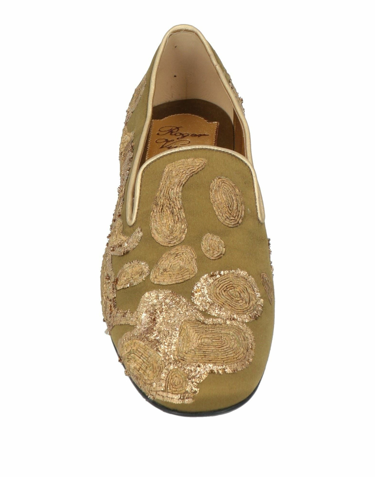 Roger Vivier Womens Loafers in Gold