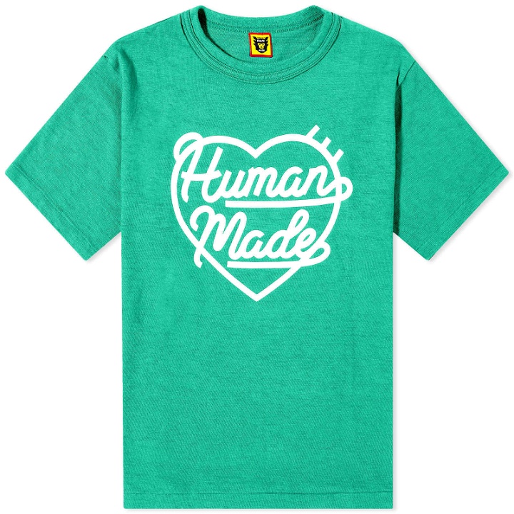 Photo: Human Made Men's Heart Slub T-Shirt in Green