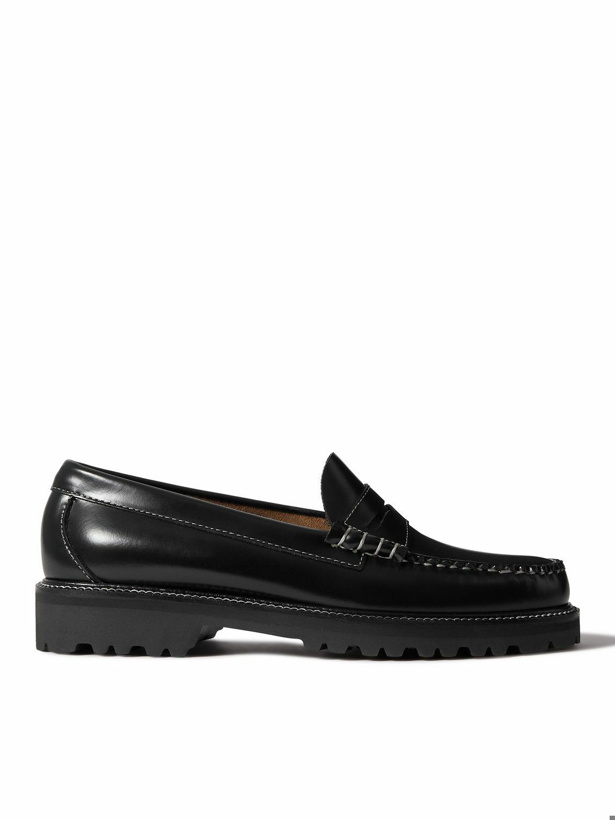Photo: G.H. Bass & Co. - Weejun 90 Larson Polished-Leather Penny Loafers - Black