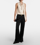 Vince Scarf-detail satin top