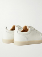 Christian Louboutin - Louis Junior Spikes Cap-Toe Full-Grain Leather Sneakers - White