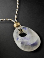 Jacquie Aiche - Gold, Moonstone and Cord Necklace