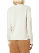 MC2 Saint Barth Woman Crewneck White Sweater With Ice Ice Baby Print