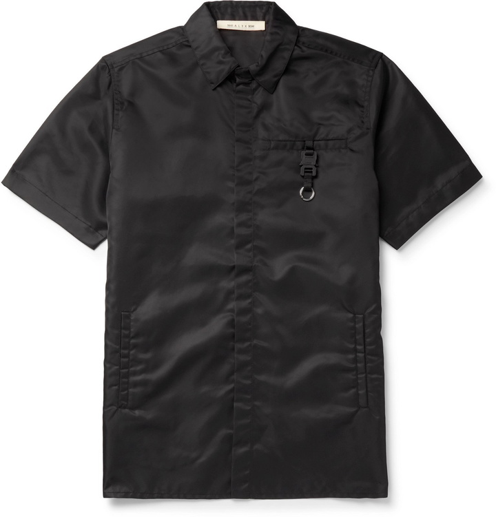 Photo: 1017 ALYX 9SM - Buckle-Embellished Nylon Shirt - Black