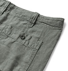 Hartford - Troy Slim-Fit Linen Drawstring Trousers - Men - Army green