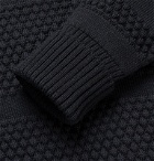 S.N.S. Herning - Virgin Wool Half-Zip Sweater - Blue