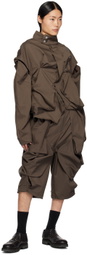 ænrmòus Brown Deepi Crescent II Shorts