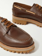 Grenson - Dunstan Leather Boat Shoes - Brown