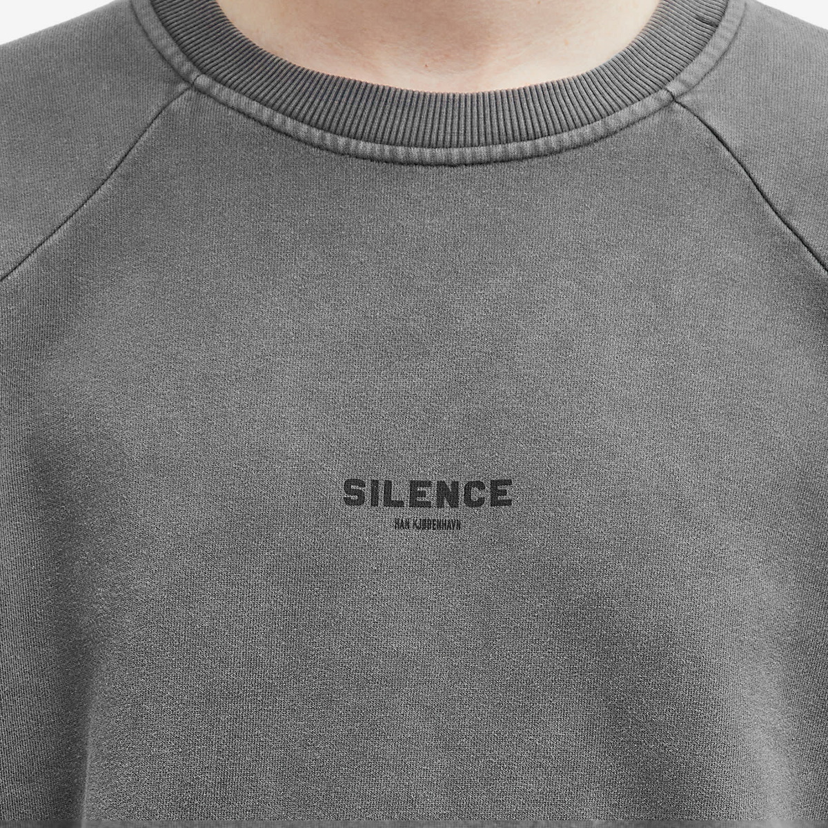 Han Kjobenhavn Men's SILENCE Crew Sweatshirt in Ash Grey