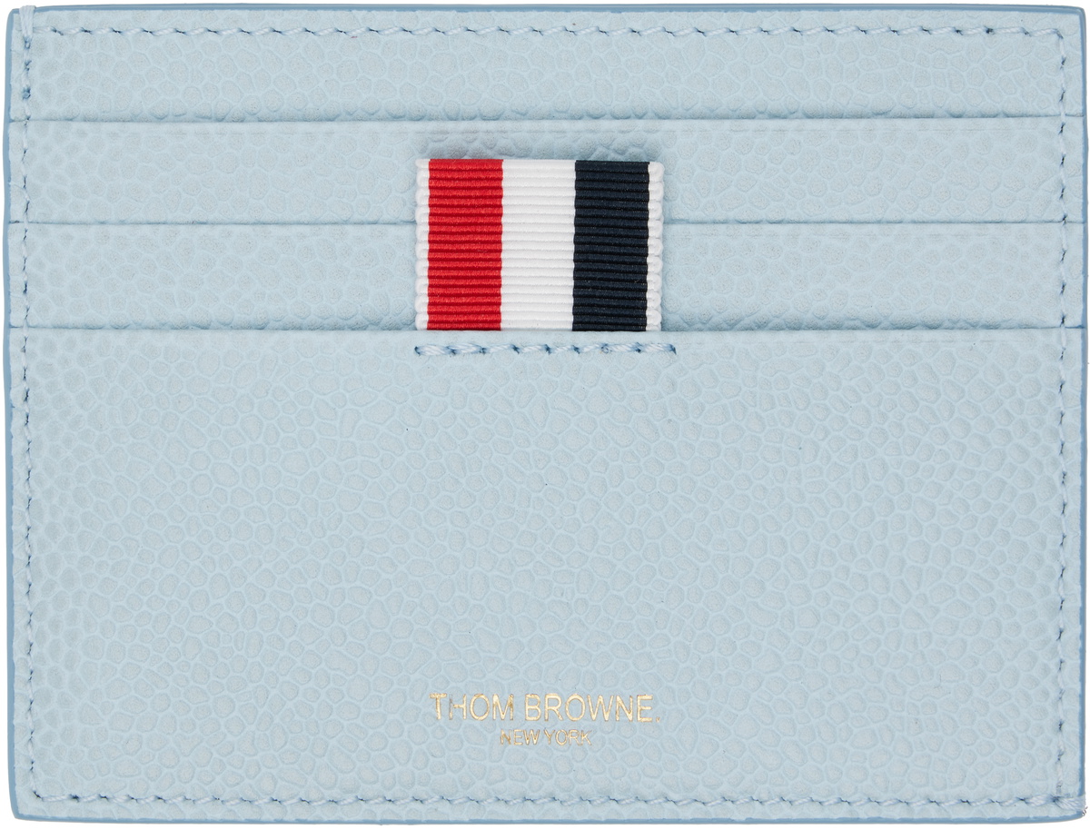 Pebble Grain Note Compartment Card Holder Men
