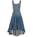 Alexander McQueen Denim midi dress