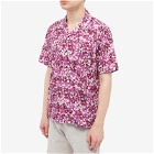 Battenwear Men's Five Pocket Island Shirt in Plum Flower Print