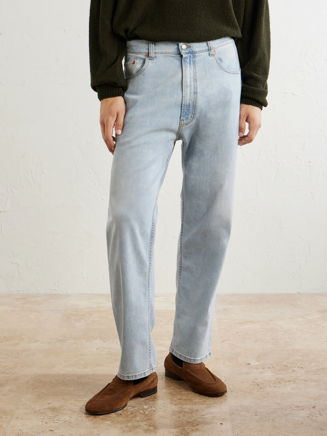 Ghiaia Cashmere - Straight-Leg Jeans - Blue