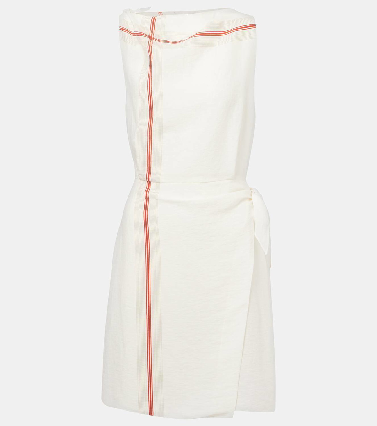 Vince Striped wrap dress