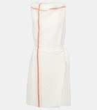 Vince Striped wrap dress