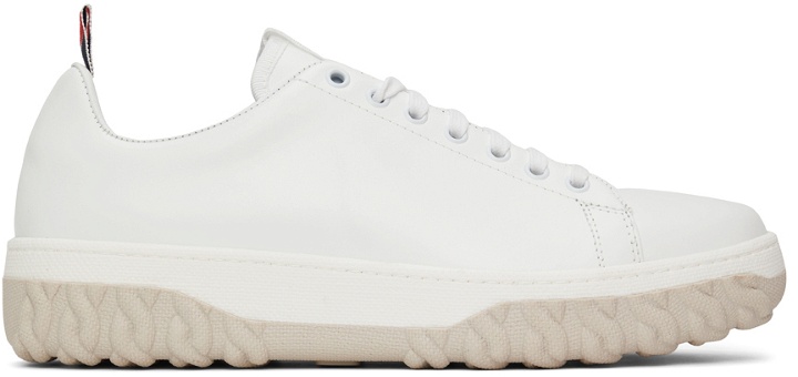 Photo: Thom Browne White Court Sneakers