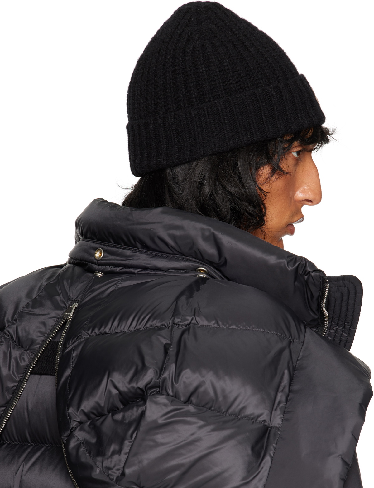 Rick Owens Moncler + Rick Owens Black Beanie Rick Owens