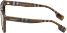 Burberry Brown Rectangular Sunglasses