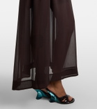 Xu Zhi Sequined chiffon maxi dress