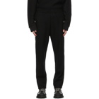 Jil Sander Black Wool Elasticized Waistband Trousers