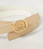 Loewe Anagram Ellipse reversible leather belt