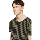 Ksubi Biege Sinister Stripe T-Shirt