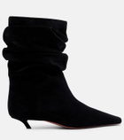 Amina Muaddi Jamie 25 suede ankle boots