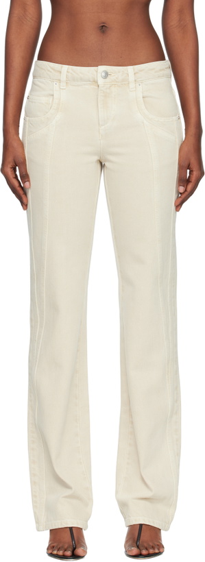 Photo: Isabel Marant Etoile Beige Jaylis Jeans