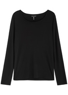 Eileen Fisher Silk-jersey top Black